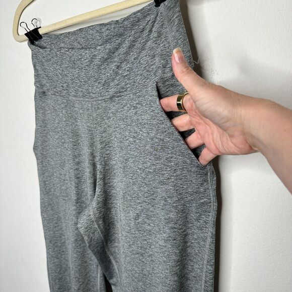 Heathered Gray Harem Fit High Waist ActiveFlex Jogger Pants Side Pockets S - Picture 5 of 16
